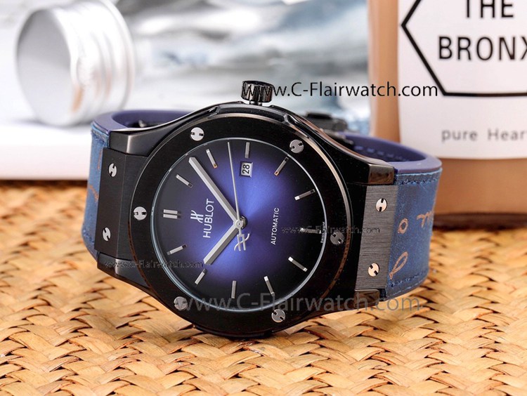New Style Hublot Classic Fusion Black Steel 46mm Watches